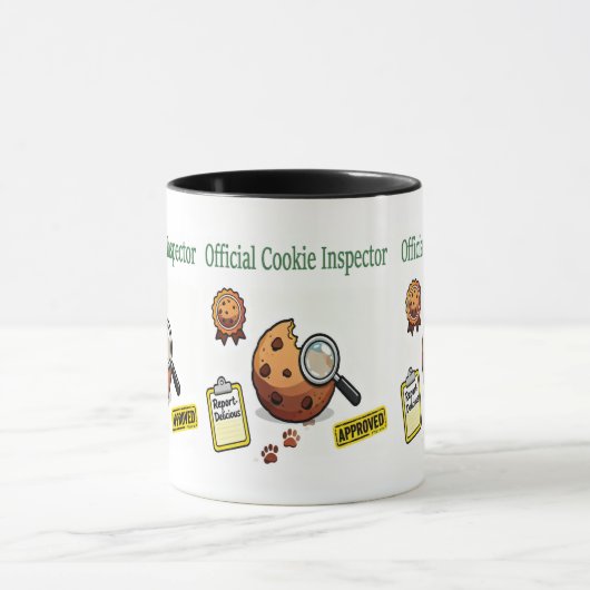 Mug officiel de l'inspecteur de biscuits – Tasse à (Centre)