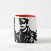 Mug Officiel Iconique LGBTQ Gay Leather Daddy Biker Ar (Centre)