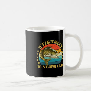 Mug Officiellement 10 ans drôle de pêche anniversaire 