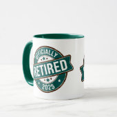 Mug Officiellement à la retraite 2025 (Devant gauche)