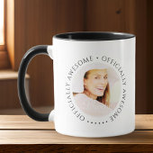 Mug Officiellement génial Moderne Simple Photo Anniver