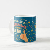 Mug Officiellement nonagénaire Funny 90e (Devant gauche)