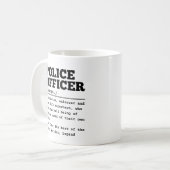 Mug Officier de police (Devant gauche)