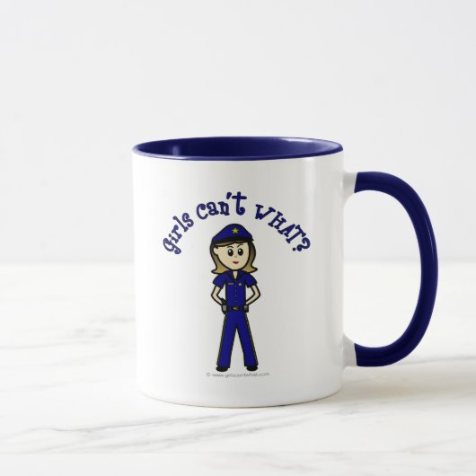 Mug Officier de police de la lumière (Droite)