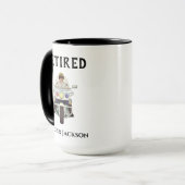 Mug Officier de police de moto retraité (Devant gauche)