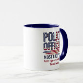 Mug Officier De Police Dons Le Plus Probable Aux États (Devant droit)