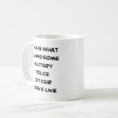 Mug officier de police militaire, génial (Devant gauche)