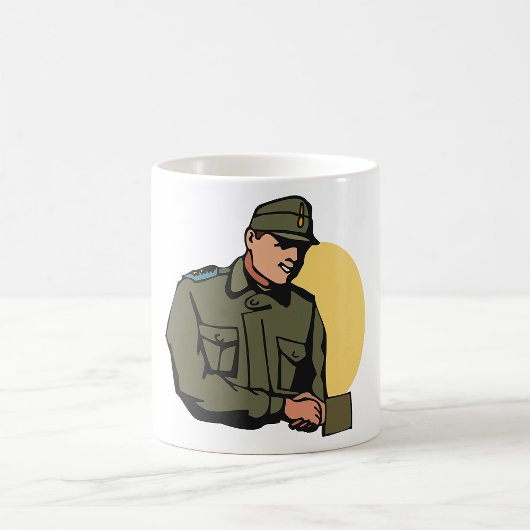 Mug Officier militaire Soldat de l'Armée rétro