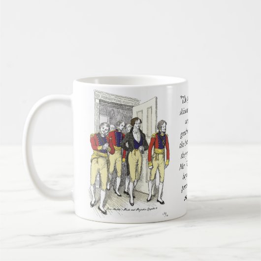 Mug Officiers de la Milice du Shire, Jane Austen (Gauche)