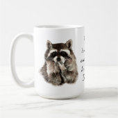 Mug Offre d'emploi amusant Cute Raccoon Animal Work (Gauche)