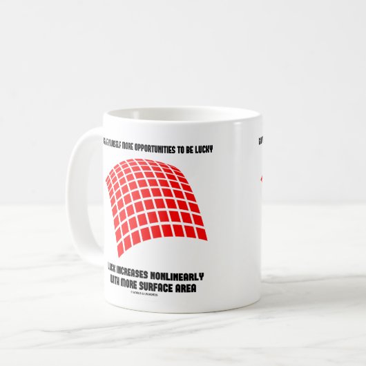 Mug Offrez-vous des opportunités de la chance Surface  (Devant gauche)