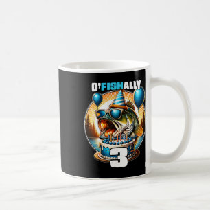 Mug O'fishally 3 Ans Poisson Anniversaire 3ème Fête d'