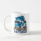 Mug Ofishally Retired Funny Fishing (Gauche)