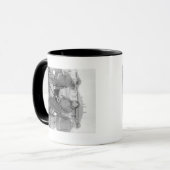 Mug Oglala Indian Plenty Hors avec 2 soldats blancs (Devant gauche)