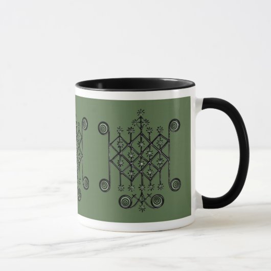 Mug Ogun, patron LOA du feu, de guerre, et des (Droite)
