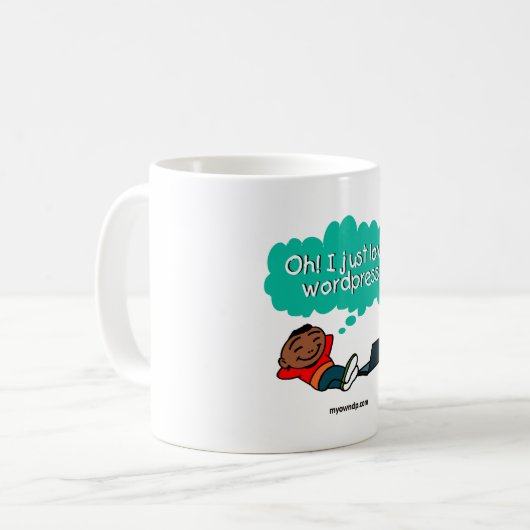 Mug Oh amour Wordpress d'I (Devant gauche)