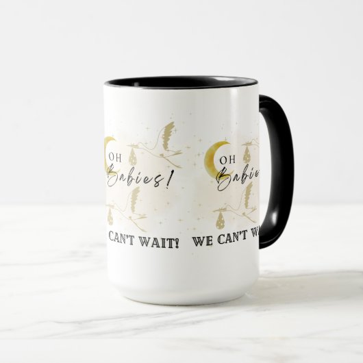 Mug Oh Babies ! Baby shower Neutral Twin Stores (Devant droit)
