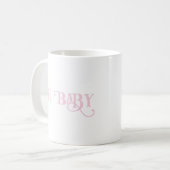 Mug Oh Baby Personnalisé Fille Rose (Devant gauche)