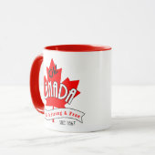 Mug Oh Canada ! Véritable Nord Fort et libre (Devant gauche)