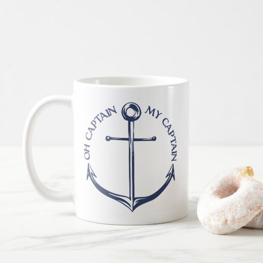Mug Oh Capitaine Mon Capitaine (Avec donut)