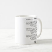 Mug "Oh Captain, My Captain" de Walt Whitman (Devant droit)