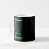 Mug Oh ceci appelle un pull de Noël à tableur (Devant gauche)