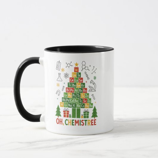 Mug Oh Chemistree Christmas – Funny Chemistry Holiday (Gauche)