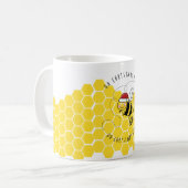 Mug oh christmas abeille arbre mignon drôle carte de j (Devant gauche)