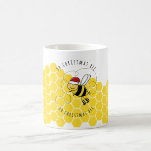 Mug oh christmas abeille arbre mignon drôle carte de j