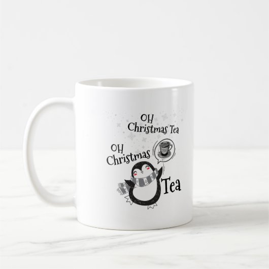 Mug Oh Christmas Tea Penguin Lover - Boisson de thé (Gauche)
