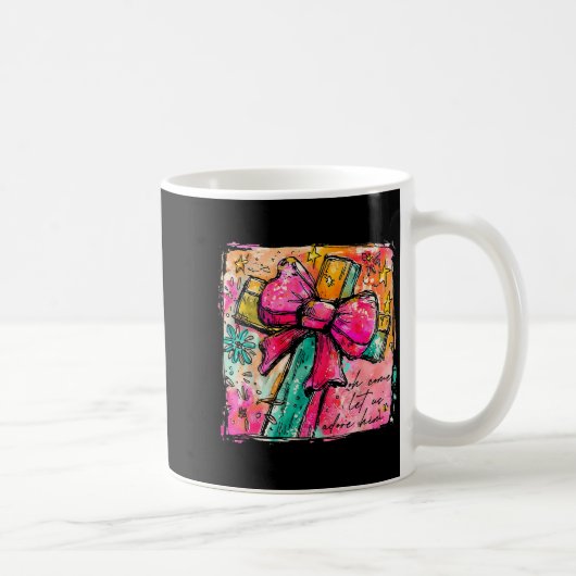 Mug Oh Come Let Us Adore Him Faith Cross Christian Chr (Droite)