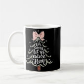 Mug Oh Come Let Us Adore Him Nativity Christmas Tree C (Gauche)