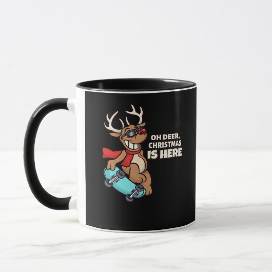 Mug Oh Deer Christmas Celebration Holiday Design (Gauche)