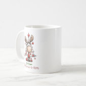 Mug Oh Deer Christmas Is Here Funny Reindeer (Devant gauche)