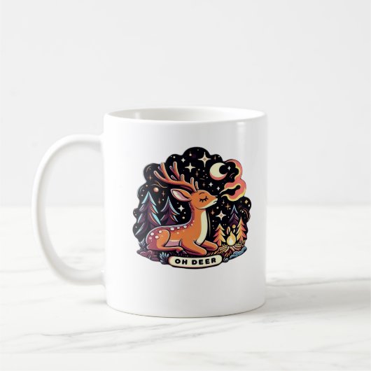 Mug Oh Deer Contemporary Graphic Vibe (Gauche)