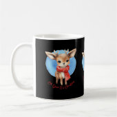 Mug Oh Deer Its Christmas Retro Classic Design (Gauche)