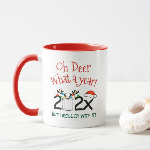 Mug Oh Deer Quel An Drôle 2022 Rouleaux Papier Toilett