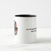 Mug Oh Deer Vibe Graphique Contemporain (Centre)