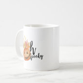 Mug Oh Éffrayant ! Joyeux Citrouille Halloween (Devant gauche)