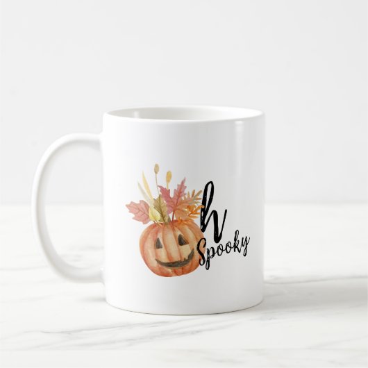 Mug Oh Éffrayant ! Joyeux Citrouille Halloween (Gauche)
