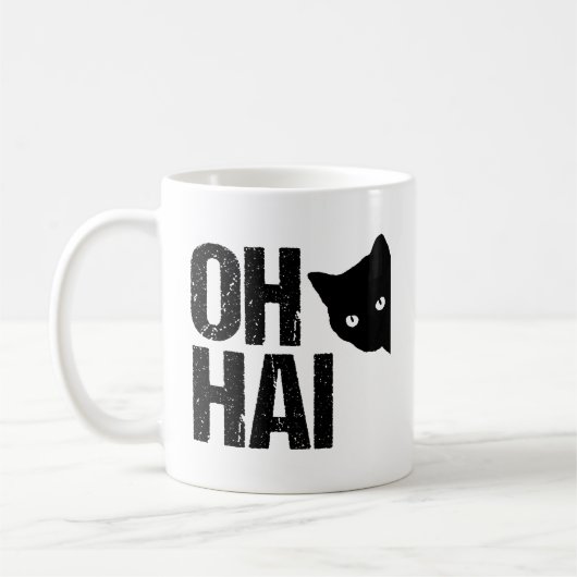 Mug Oh Hai Funny Chat (Gauche)