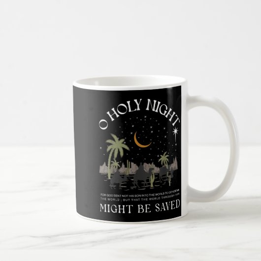 Mug Oh Holy Night Jesus Nativity Scene Religious Merry (Droite)