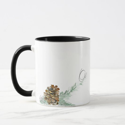 Mug Oh Holy Night Pine Cone & Bough Noël (Gauche)