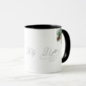 Mug Oh Holy Night Pine Cone & Bough Noël (Devant droit)