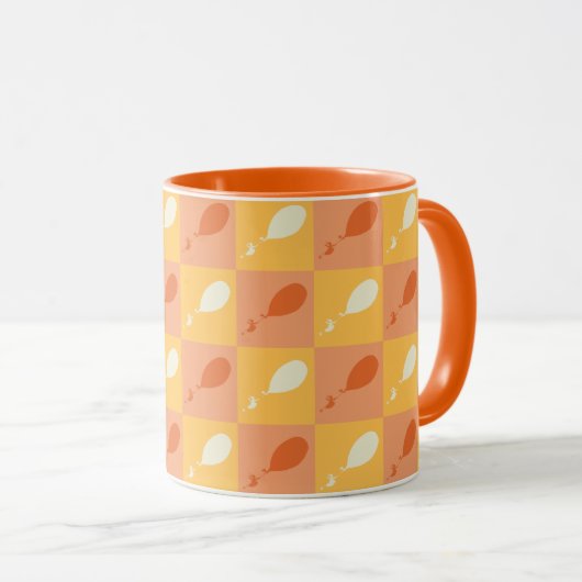Mug Oh, les endroits où tu iras | Motif orange (Devant droit)