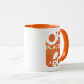 Mug Oh, Les Endroits Où Tu Vas Aller ! Orange (Devant droit)