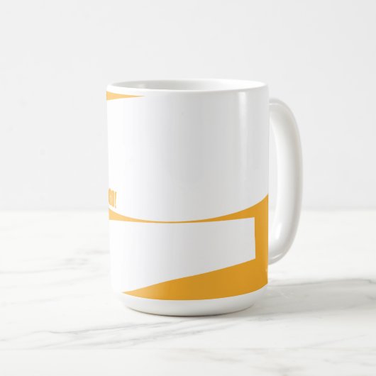 Mug Oh, Les Endroits Où Tu Vas Aller ! Orange Swirls (Devant droit)