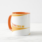 Mug Oh, Les Endroits Où Tu Vas Aller ! Orange Swirls (Devant gauche)
