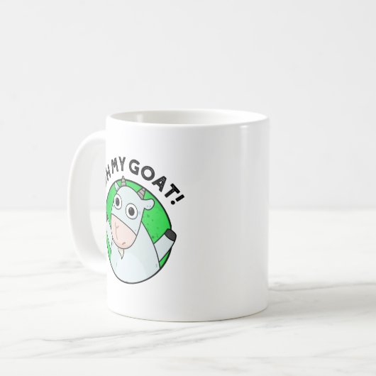 Mug Oh Mon Chèvre Drôle Animal Pun (Devant gauche)