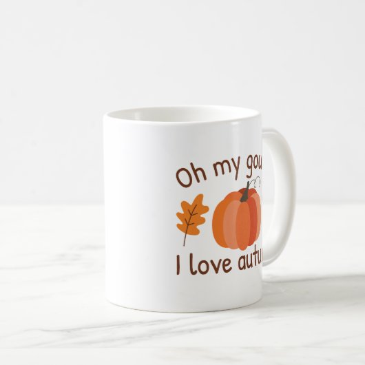 Mug Oh Mon Gourd J'Aime Automne (Devant droit)